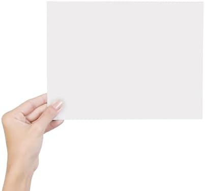 100 Sheets Blank White Cardstock 4" x 6" Thick Paper 130lb/350gsm