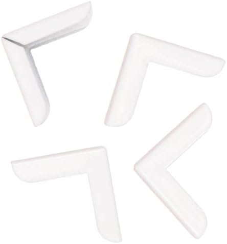 Craftelier - Set of 4 Large Metal Corner Pieces for Scrapbooking and Other Craft Projects Such as Albums, Notebooks, Layouts or Planners | Size 22,5 x 5,5 x 3,3 mm - White Color