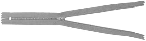 Mandala Crafts 60 PCs Gray Closed-End 18 Inches Nylon Zippers for Sewing