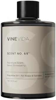VINEVIDA [16oz] Sweet Strawberry Fragrance Oil for Candle Making and Soap Making - Premium Candle Scents for Soy Candles