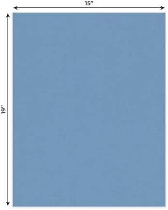 Brittany Blue 15x19 Uncut Premium Mat Board - No Opening - 50 Mats