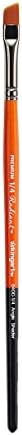 KINGART Premium Radiant 6400-1/4 Angular Shader Series Artist Brush, Synthetic Taklon Hair, Short Handle, for Acrylic, Oil and Watercolor Painting, Size 1/4"