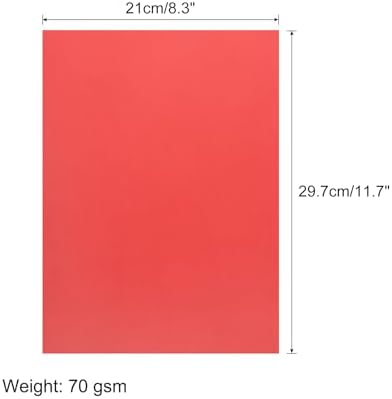 MECCANIXITY 50 Sheet Origami Paper Double Sided Cream Red 11.7 x 8.3 Inch Square Sheet for Art Craft Project, Beginners, Gifts Decor