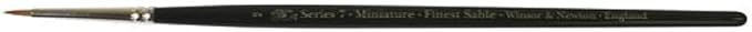 Winsor & Newton Series 7 Kolinsky Sable Miniature Watercolor Brush - Short Handle Round #2 | The World's Finest Watercolor Brush, Kolinsky Sable Hair, Rust-proof, Seamless Nickel Plated Ferrules, Hand-Made in England