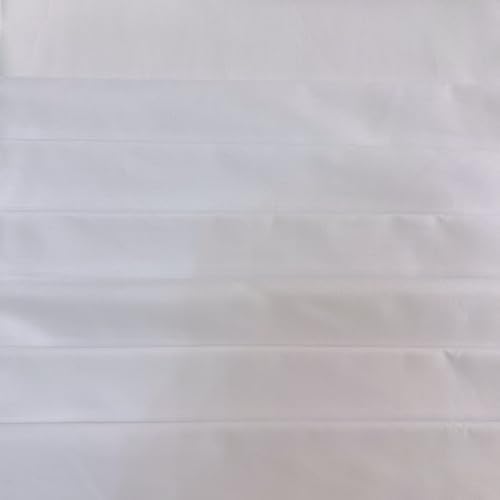 Cotton Fabric DIY Making Supplies Quilting Patchwork Fabric Fat Quarter Bundles DIY for Quilting Cotton Patchwork Cushions (6pcs White, 20" x 20")