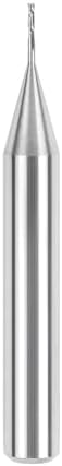 SpeTool Carbide Upcut Inlay Router Bit 1/32 Inch Cutting Diamter 1/4 Inch Shank CNC Spiral End Mill Plunge Cut for Wood Engraving Carving