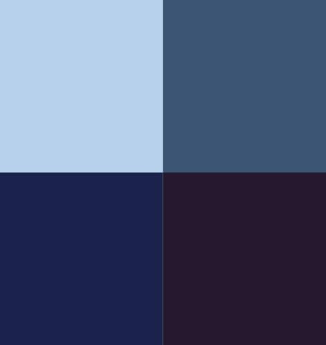 Vallejo - Ultramarine Color Set, Game Color, 4 Bottles x 0.6 fl.oz.