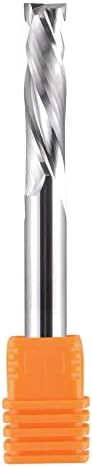 SpeTool Compression Router Bit UP&Down Cut 1/10 inch UP Cutting 1/4 inch Cutting Diameter for Woodwork Edge Trimming CNC Router Engraving Carving Tools