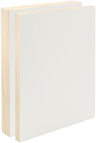 Da Vinci Pro Medium Textured Gesso Panel -16x16-7/8" Depth Wood Panel for Painting - Accepts Mediums Like Canvas - for Oils, Acrylics, Mixed Media, Pastels & Drawing Sticks
