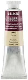 Lukas 1862 Professional German Oil Paint, Peach Pink 37 mL - w/Beeswax & Non-Yellowing Sunflower Oil, Short Drying Time, Smooth, Outstanding Lightfastness