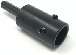 Made in USA - 3/8" Drive Flat Round Chuck - Annular Cutter Bit Adapter Tool with 3/4" Female Shank fits Weldon - for Drill Press & Milling Machines