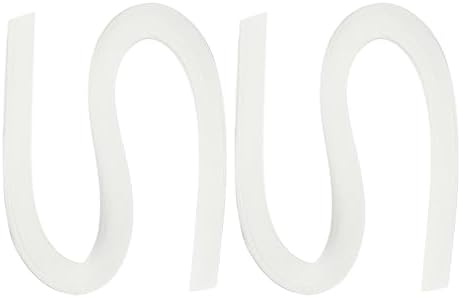 PATIKIL 240pcs Quilling Strips Paper 3/8"(10mm) 21"(54cm) Origami Paper Quilling Strip for Art DIY Hand Craft Christmas, White