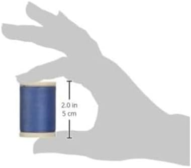 Coats & Clark Cotton All Purpose Sewing Thread 100% Mercerized Cotton 225 Yards Each Spool S970 2 Pack Bundle with 3 Bella's Crafts Needle Threaders (ICY Blue)