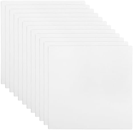 PATIKIL 6x6 Canvas Boards for Painting, 12Pack Cotton Square, White