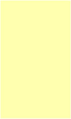 Colonial Cards: 150 Color Cardstock 3" x 5" Index Cards, Light Yellow, Unruled