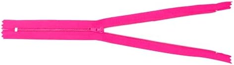 Mandala Crafts 80 PCs Hot Pink Closed-End 12 Inches Nylon Zipper for Sewing