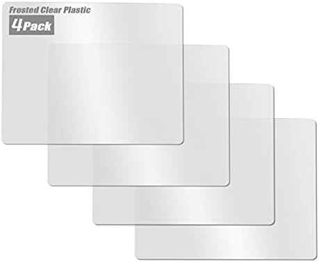 Fotouzy Flexible Plastic Cutting Boards for Kitchen, 4 Frosted Clear Cutting Mats 15 x 12 In, BPA-Free, Non-Porous, and Dishwasher Safe, Set of 4