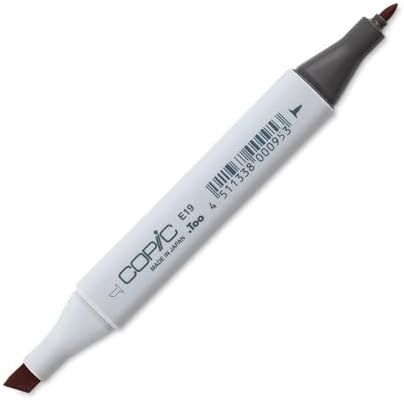 Copic Classic, Dual-Tip Alcohol Marker, E19-Copic, Redwood