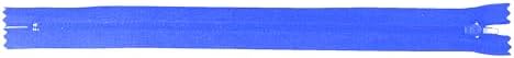 Mandala Crafts 100 PCs Blue Closed-End 9 Inches Nylon Zippers for Sewing