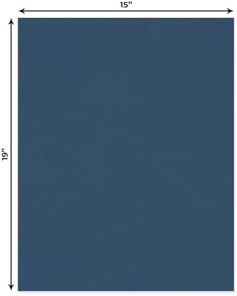 Ink Blue 15x19 Uncut Premium Mat Board - No Opening - 50 Mats