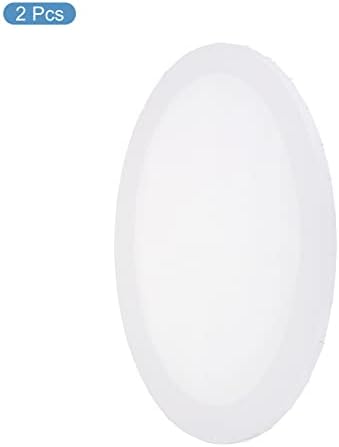 PATIKIL Paint Canvases Panel for Painting, 2 Pack 12x16 Inch Oval Wood Frame Stretched Blank Art Board Panels for Acrylic, Oil, Tempera Painting, White