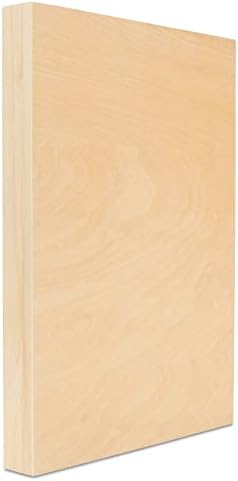 Wood Canvas 12 x 16 x 1-1/2-inch, Pack of 2 Wooden Sign Blanks with Frame, Wood Cradled Panels for Crafts & Home Decor, by Woodpeckers
