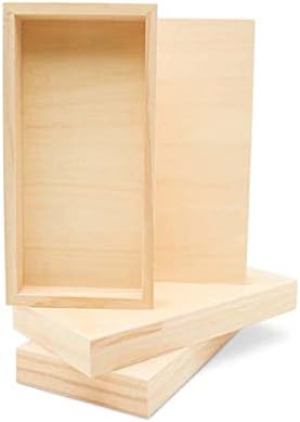 Woodpeckers Wood Canvas 10 x 20 x 1-1/2-inch, Pack of 4 Cradled Panels for Wall Art Sets