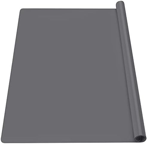 Gartful Silicone Mat Dark Grey 25.2" x 17.7", Large Craft Sheet, Desk Work Mat & Countertop Protector