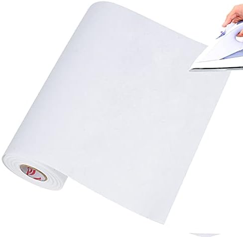 Simthread Fusible Tear Away Stabilizer Backing - 1.8 Ounces Medium Weight 12" x 20M/Roll (21.8Y) for Machine Embroidery