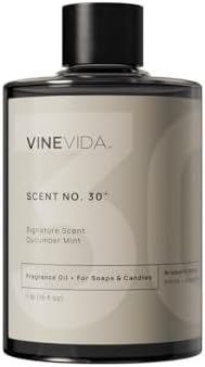 VINEVIDA Cucumber Mint Fragrance Oil [16oz] - USA Made Candle & Soap Scents