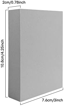 BAOFALI 4 Pcs Stamping Foam Grey Moldable Foam Stamps Plastic Dry Foam Stamp Pad Cut and Dry Foam Stamping Foam Block for Sculpture, Modeling, DIY Arts and Handicrafts Projects