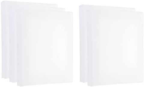 PATIKIL Paint Canvases Panel for Painting, 5 Pack 6x6 Inch Square Wood Frame Stretched Blank Art Board Panels for Acrylic, Oil, Tempera Painting, White