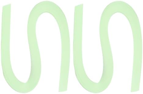 PATIKIL 240pcs Quilling Strips Paper 3/8"(10mm) 21"(54cm) Origami Paper Quilling Strip for Art DIY Hand Craft Christmas, Light Green