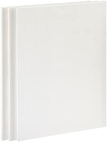 Artist's Loft 3 Count (12 Total) 18” x 24” Super Value Canvas Necessities - Acid Free Cotton Canvas for Paint, Acrylic, & Oils - Bulk 4 Pack