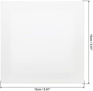 PATIKIL Paint Canvases Panel for Painting, 5 Pack 6x6 Inch Square Wood Frame Stretched Blank Art Board Panels for Acrylic, Oil, Tempera Painting, White