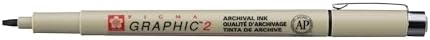 Sakura Pigma Graphic Pen 2.0mm Bulk Black