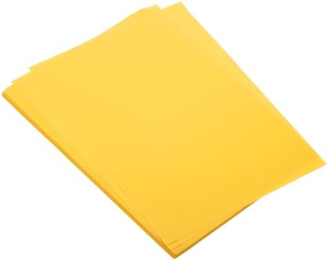 MECCANIXITY 50 Sheet Origami Paper Double Sided Cream Golden Yellow 11.7 x 8.3 Inch Square Sheet for Art Craft Project, Beginners, Gifts Decor
