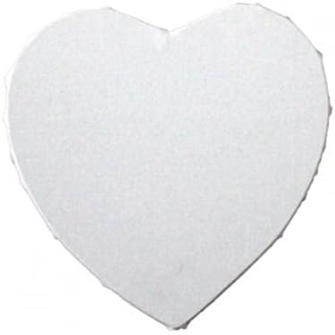 1 Pack Artist Blank Canvas, 20cm Stretched Canvas Frames Panel Board, Heart Art Board for Acrylic Oil Painting