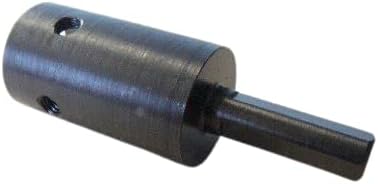 Made in USA - 3/8" Drive Flat Round Chuck - Annular Cutter Bit Adapter Tool with 3/4" Female Shank fits Weldon - for Drill Press & Milling Machines