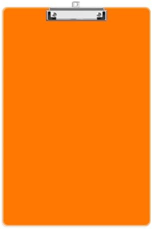 Extra Large Clipboard, 11 x 17 Orange Plastic Drawing Board
