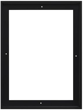 Pixy Canvas Floater Frame 24x32 for 3/4 (0.75) inch Deep Canvas Paintings/Canvas Prints/Wood Canvas Panels/Wall Art/Wall Decor/Home Decor/Artwork (Black, 24 x 32 inch, Portrait)