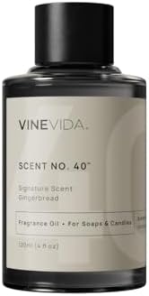 VINEVIDA [4oz] Gingerbread Fragrance Oil for Candle Making and Soap Making - Premium Candle Scents for Soy Candles