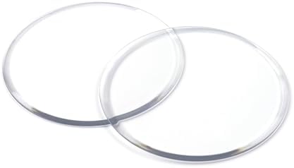 Warp-Resistant Circular Cutting Pads 5" (2-Pack)–Polycarbonate Plastic Round Plates for Die Cutting Machines – Prevent Warping,Reduce Wear,Beveled Edges–Compatible with Standard Die Cutting Sandwiches