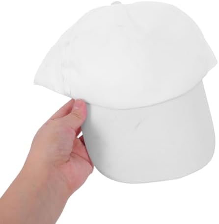 SHINEOFI 12pcs Kids White Baseball Caps Bulk DIY Plain Blank Caps with 12pcs Coloring Pens Painting Hats for Kids Birthday Parties Art Crafts Outdoor Activities