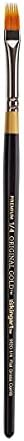 KINGART Premium Original Gold 9120-1/4 RAKE Series Artist Brush, Golden Taklon Synthetic Hair, Short Handle, for Acrylic, Watercolor, Oil and Gouache Painting, Size 1/4"