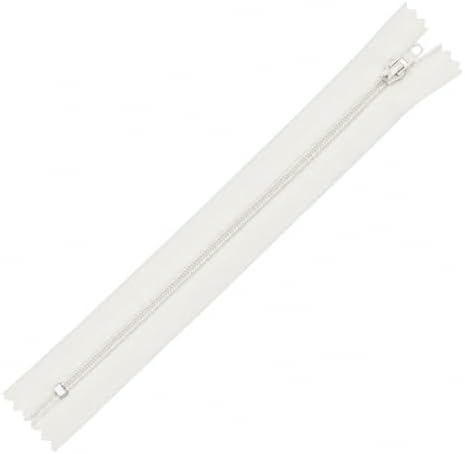Mandala Crafts 60 PCs Off White Closed-End 22 Inch Nylon Zippers for Sewing