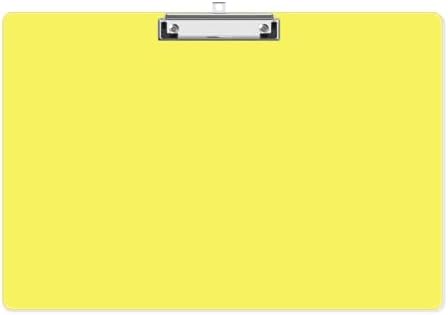Extra Large Clipboard, 11 x 17 Yellow Plastic Drawing Board