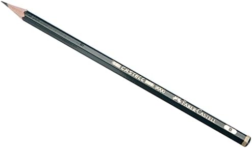 Faber-Castell, Castell 9000 B, Graphite Pencil for Writing, Drawing and Sketching
