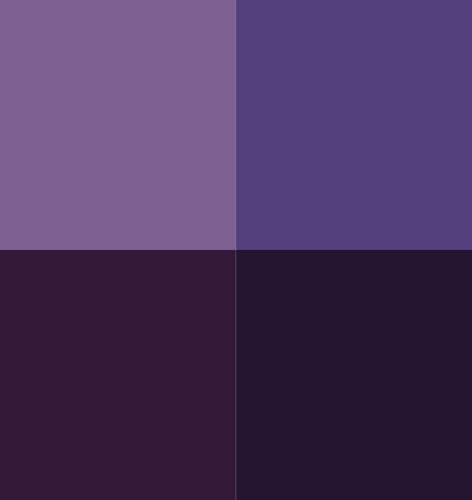 Vallejo - Purple Color Set, Game Color, 4 Bottles x 0.6 fl.oz.