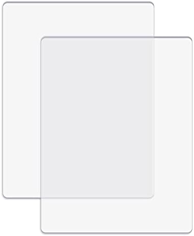 Briartw Standard Cutting Pads for Die Cutting Machines – 1 Pair (8.85" x 6.1") Clear Polycarbonate Plastic Plates – See-Through Design for Perfect Alignment – Replacement Cutting Plates